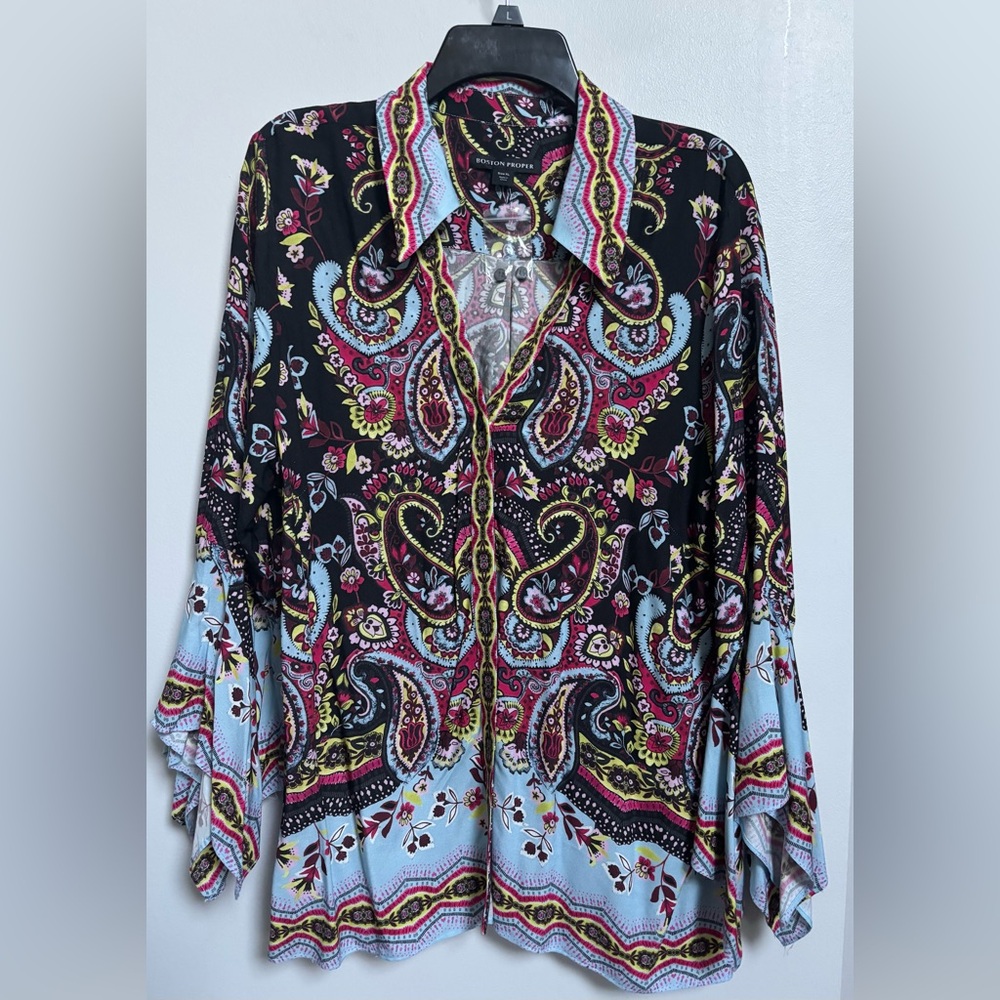 NWOT Boston Proper Boho Blouse, XL